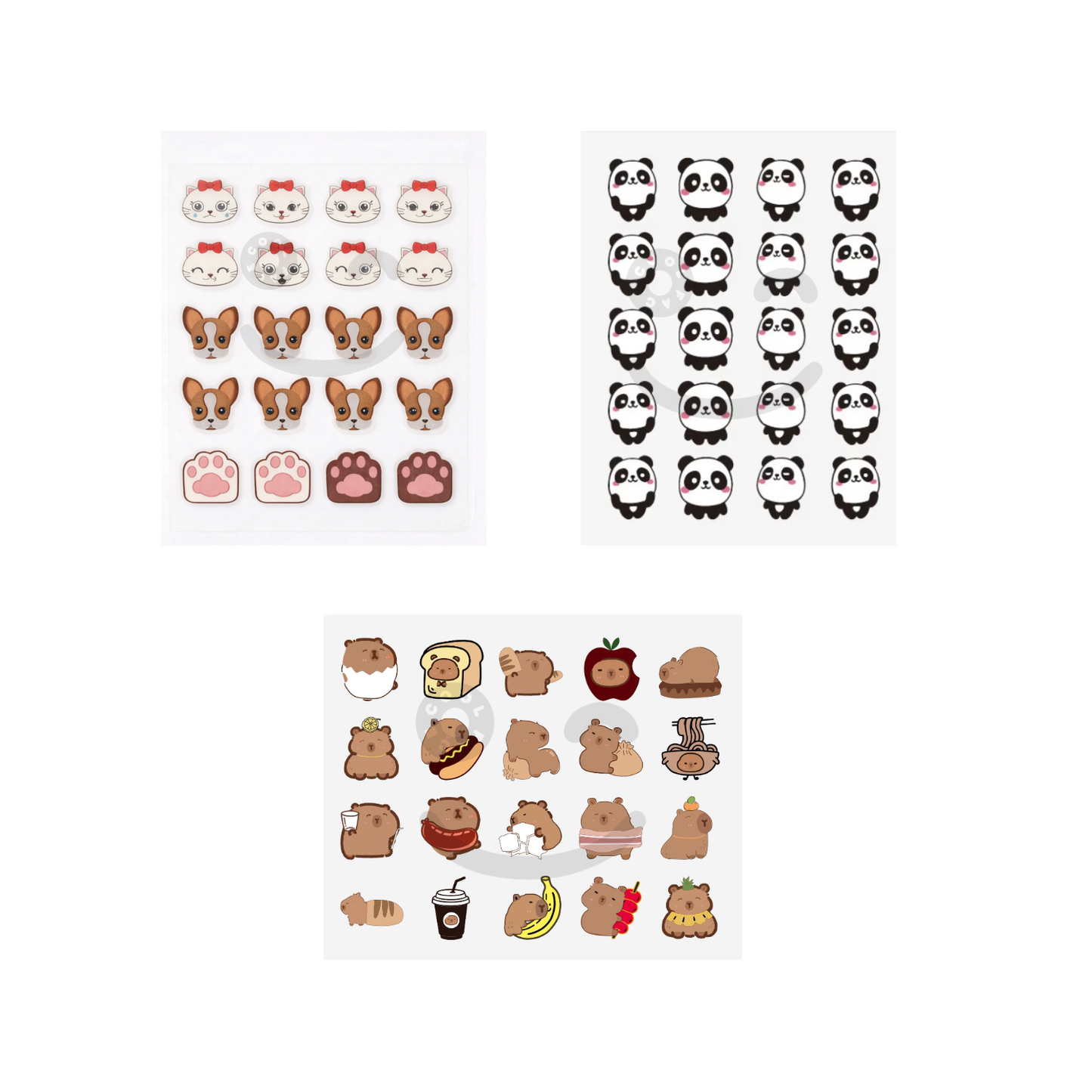 3 PACKS - Animales variados - 60 unidades