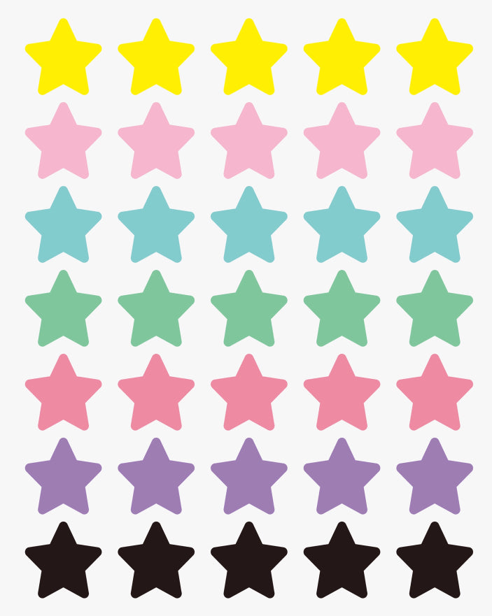 estrellas multicolor