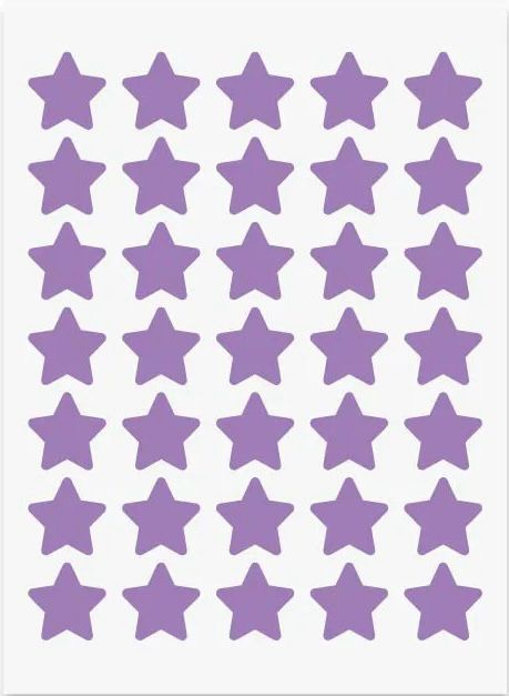 Estrellas Morada - 35 unidades ⭐