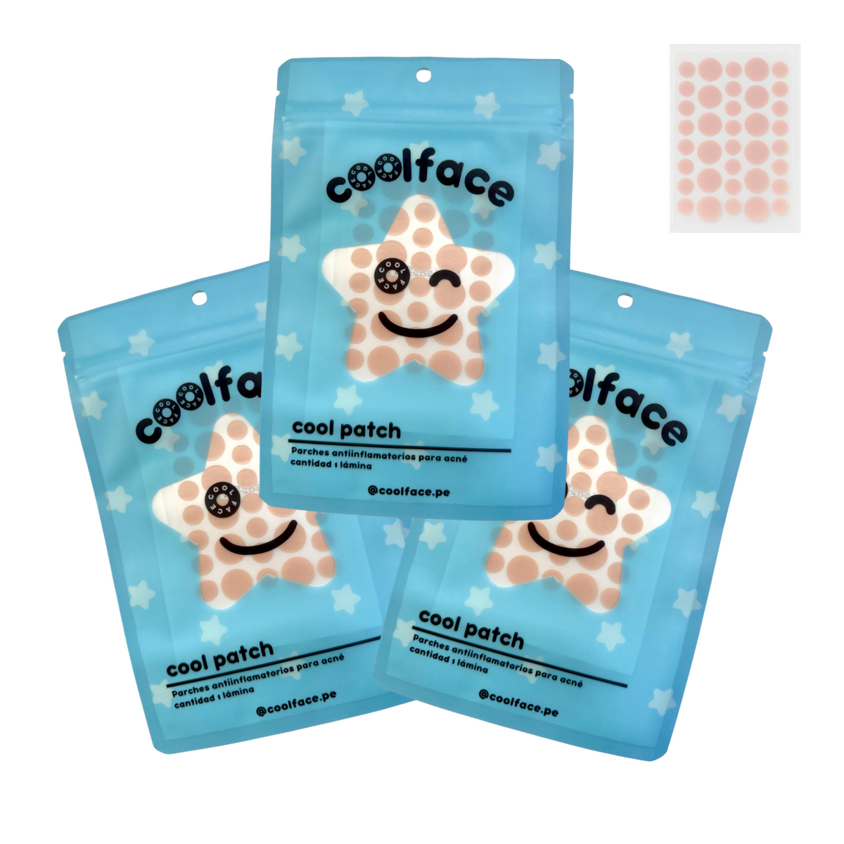 3 PACKS - Redondo color piel - 108 unidades