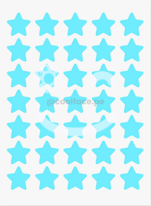 Estrellas celeste - 35 unidades ⭐