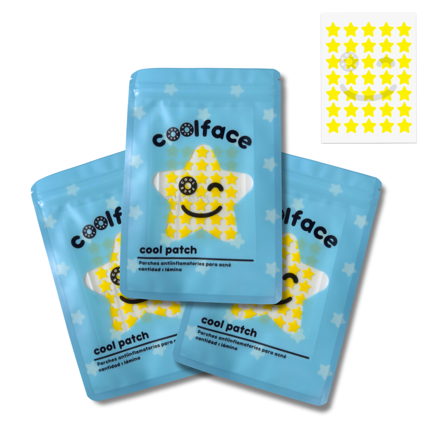 3 PACKS - Parches de acné Estrellas Amarillas