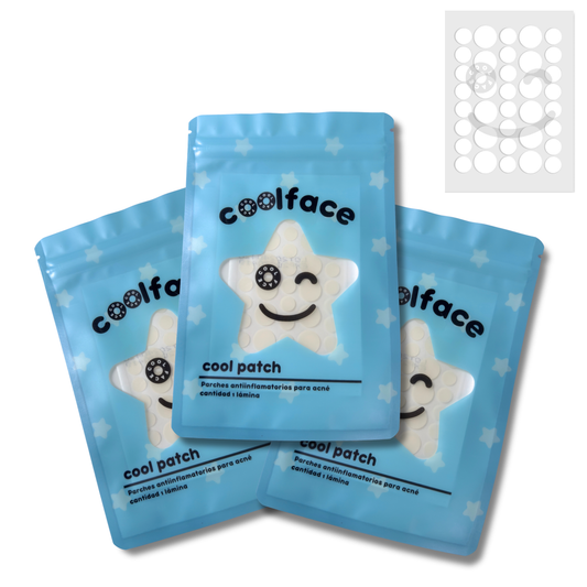 3 PACKS - Parches de acné Redondo transparentes