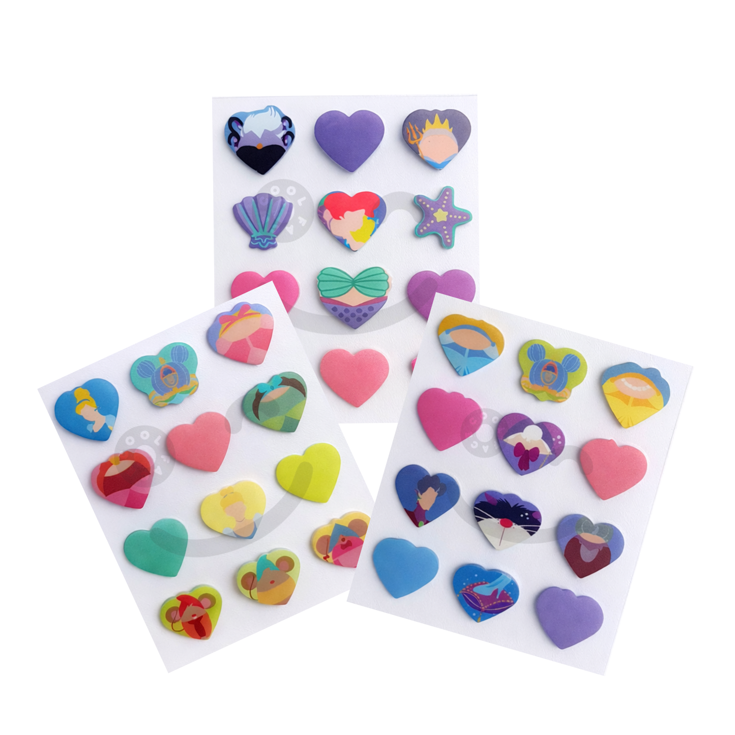 3 PACKS - Princesas variado - 36 unidades