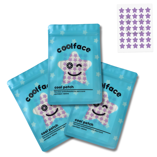 3 PACKS - Estrellas moradas - 105 unidades