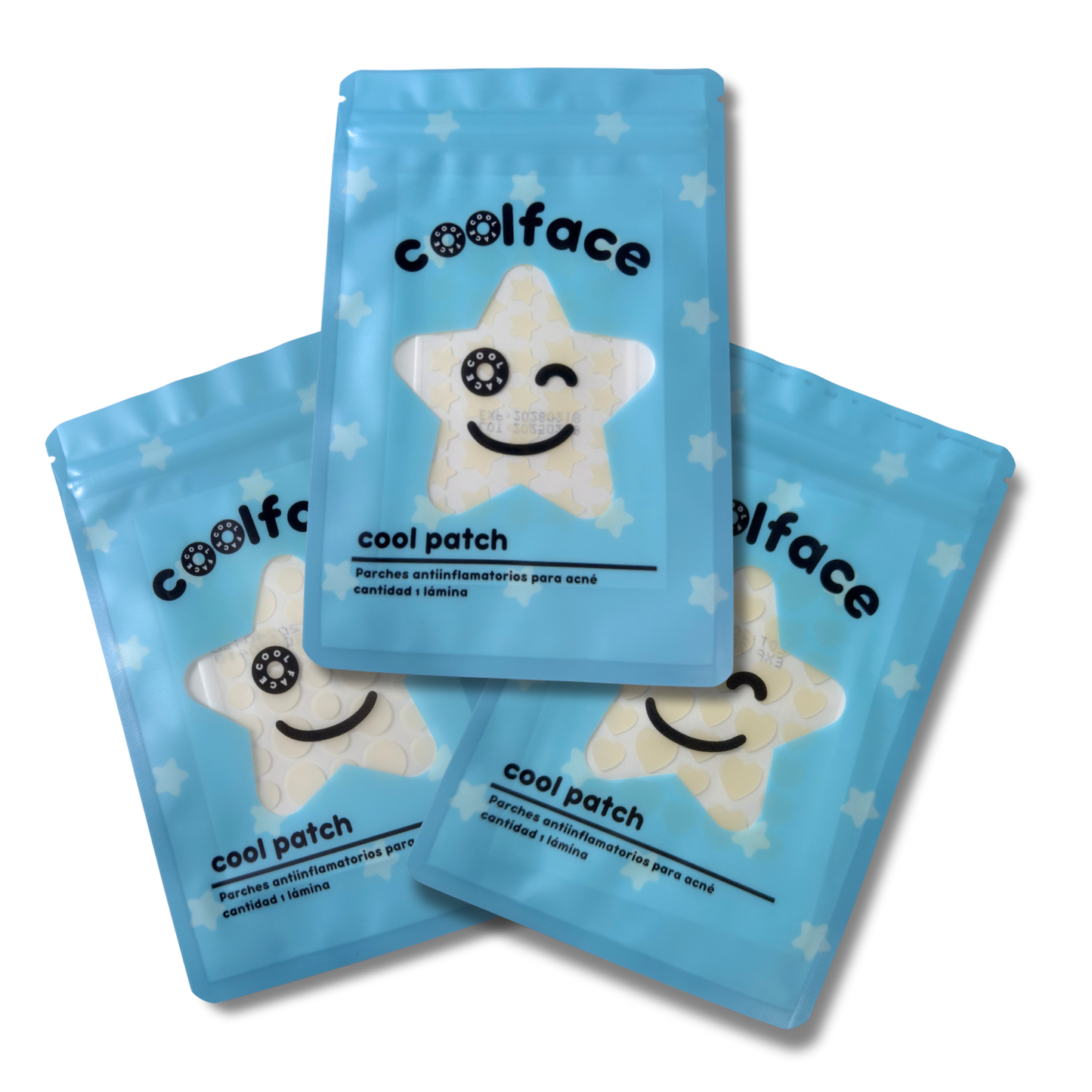 3 PACKS - Parches de acné Transparentes variados