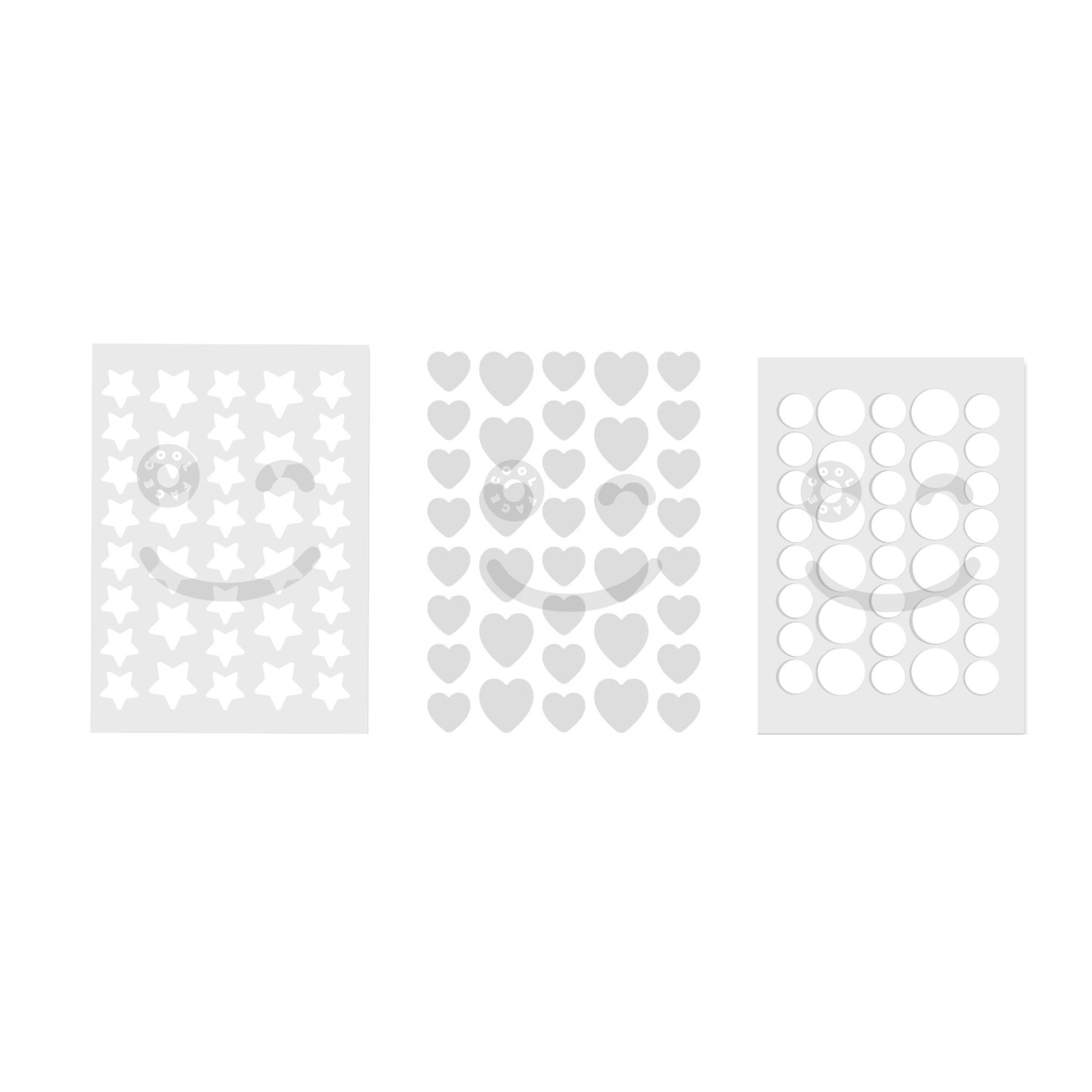 3 PACKS - Parches de acné Transparentes variados