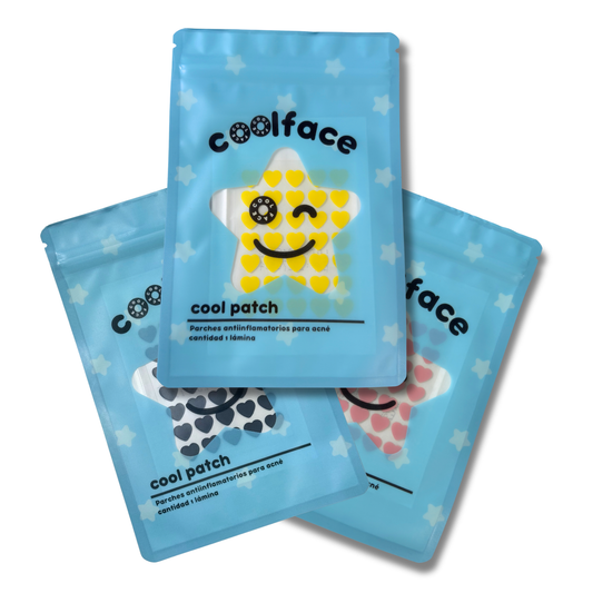 3 PACKS - Parches de acné Corazones colores variados