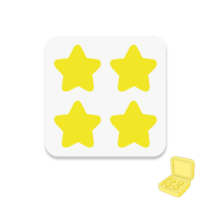REFILL MINI : Parches Estrellas Amarillas  - 24 unidades ⭐