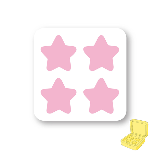 REFILL MINI : Parches Estrellas Rosas  - 24 unidades