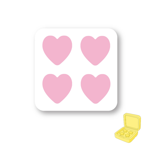 REFILL MINI : Parches Corazón Rosa  - 24 unidades