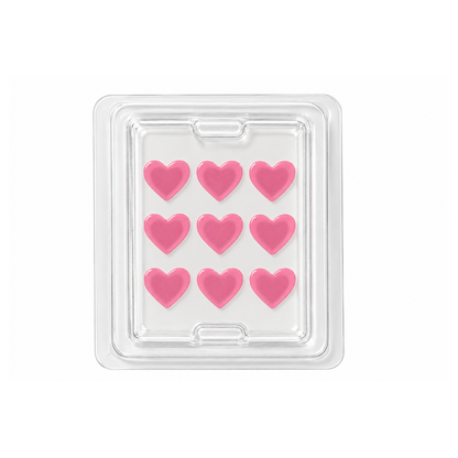 Parche Microagujas Corazón Rosado - 9 unidades